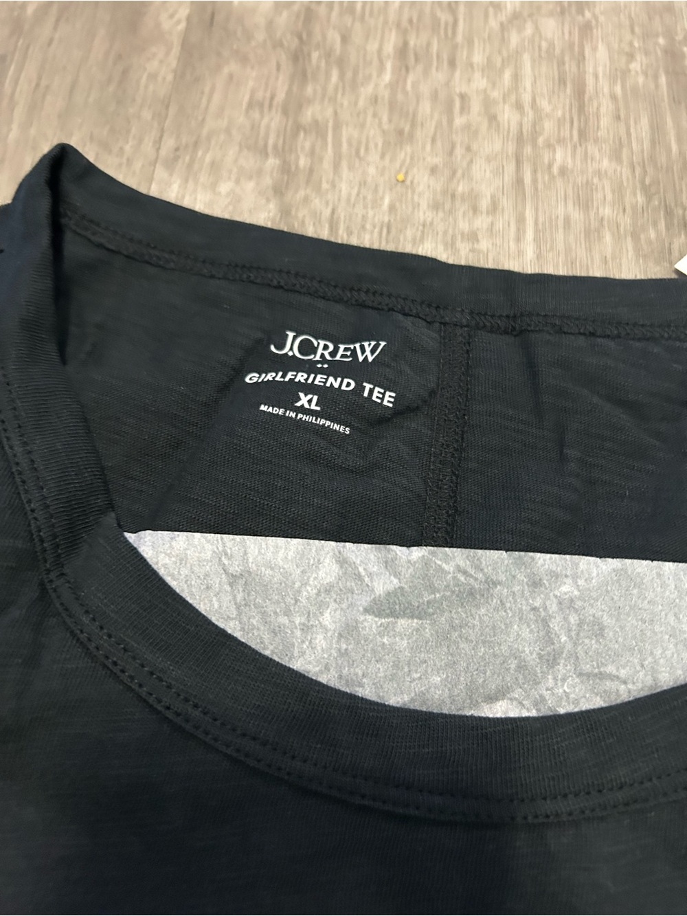 J.Crew Black Girlfriend Tee in XL #jcrew #basics. 100% cotton. - Picture 5 of 7